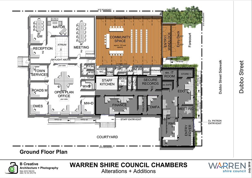 Warren Council Redevelopment Building.
