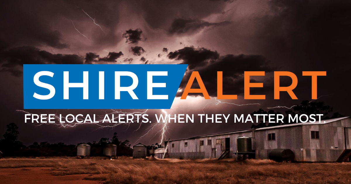 Media Release: Warren Shire’s Alert System Gets a Local Face with Shire Alert